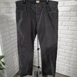 Dockers Men's Size 38/32 Dark Grey Straight Fit Corduroy Pants